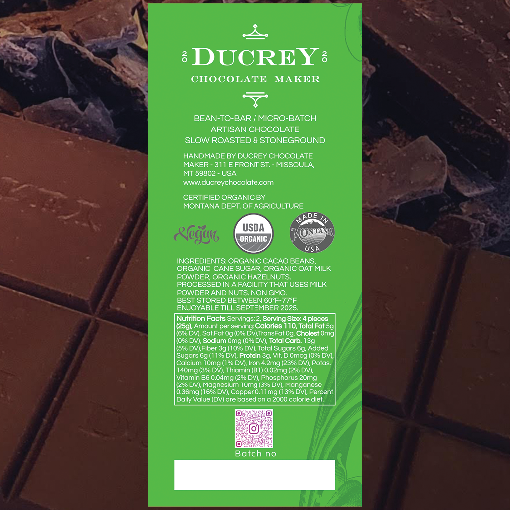 Oat Milk Chocolate with Hazelnuts